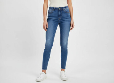 spodnie dzwony z wysokim stanem sinsay: Sinsay, Jeans for women, size 2XS