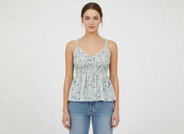 stradivarius top z odkrytymi ramionami: Top damski, rozmiar M