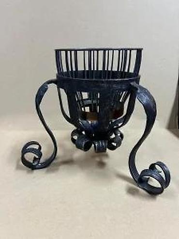 Žardinjere: Kovane gvozdene postolje/korpa za cveće - Materijal: kovan gvožđe — 10