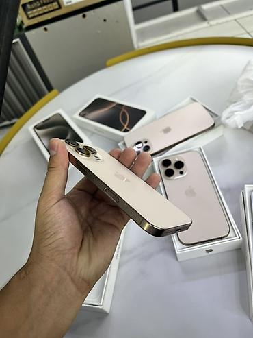 Уюлдук телефондор жана аксессуарлар: IPhone 16 Pro 256гб (цвет золотистый коробка документ имеется АКБ 91% — 2