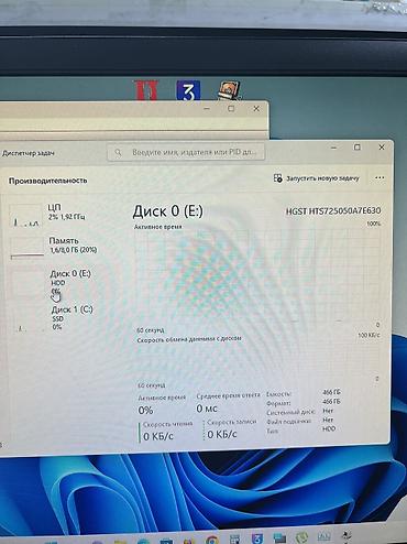 Настольные ПК и рабочие станции: Компьютер, ядер - 2, ОЗУ 8 ГБ, Для работы, учебы, Б/у, Intel Core i3, HDD + SSD — 5