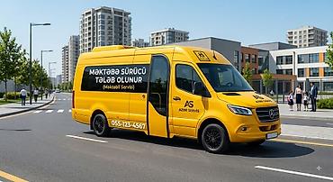aftobuslar: Məktəbə sürücü teleb olunur masın 11+1 dir mikro aftobus bizim masına — 1