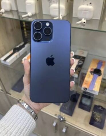 айфон 13 про макс купить в бишкеке: IPhone 15 Pro Max, Колдонулган, 512 ГБ, Blue Titanium, Коргоочу айнек, Каптама, Кабель, 89 %
