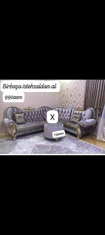 ucuz kunc divan: Künc divan dəsti – klassik barokko elementləri ilə - Rəng — 1