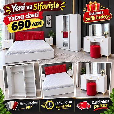Yataq dəsti – Yeni və sifarişlə Qiymət: 690 AZN Komplektə daxildir: -