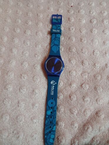 детский спортивный купальник: Наручные часы, Swatch, цвет - Синий