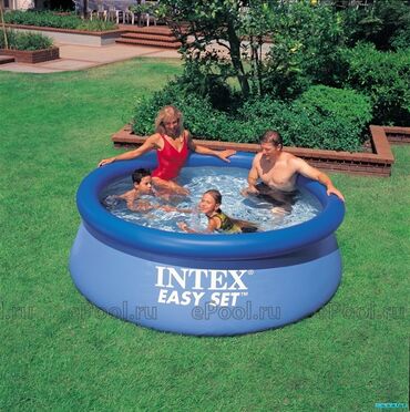 бассейн продаю: Продаю надувной бассейн Intex easy set Диаметр 2.4 метра Для семьи