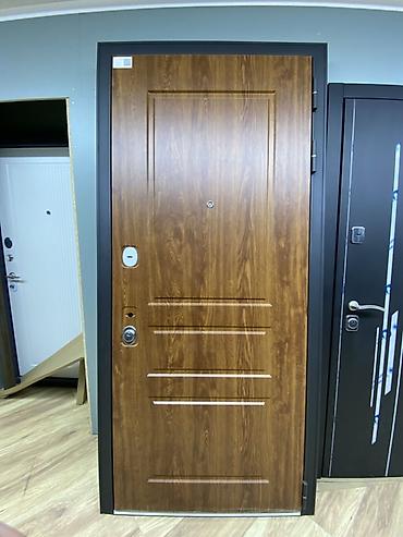 Двери для домов и квартир, Металлическая, Одностворчатая, цвет - Коричневый