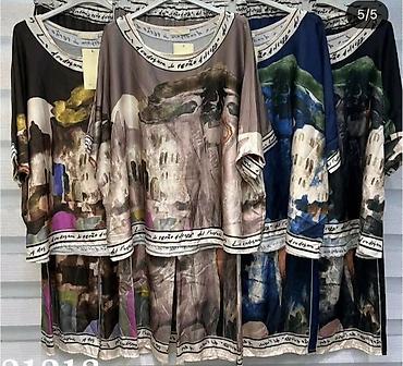 eldo design: Komplet – kimono/bluza + široke pantalone sa umetničkim printom. - — 5