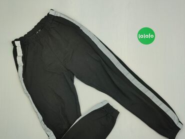 Spodnie S (EU 36), stan - Dobry, wzór - Linia, kolor - Czarny