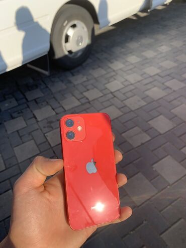 телефон fly wifi: IPhone 12 mini, 64 GB, Qırmızı, Face ID