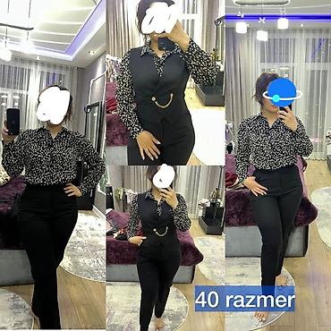 bordo şalvar: Ağ saruçka -20m Qadın geyim dəsti – 38 (M) ölçü -40m 1) Bordo ceket — 4