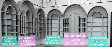 sandiq sekilleri: 🟥 LED işıqlı vitrin rəfi (arxasında divardan asmağa yerləri var) - 6 — 7