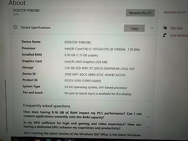 Lenovo: Lenovo ThinkBook noutbuk Texniki göstəricilər: - Prosessor: Intel — 1