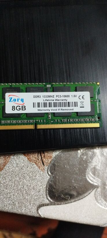 Оперативная память (RAM): Оперативная память, Новый, 8 ГБ, DDR3, 1333 МГц, Для ноутбука