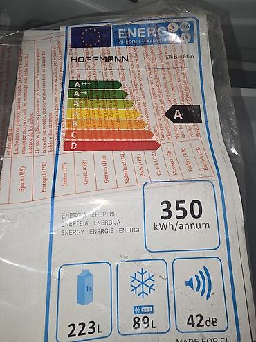 Soyuducular: Yeni Hoffmann DFB-386W iki kameralı soyuducu 1100 azn e alinib, 600 — 1