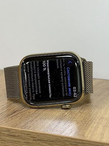 лучшая копия apple watch: Apple Watch Series 9 45 мм Gold + оригинальный Milanese Loop Редкость — 3