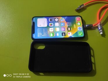 айфон блокко тушуп калды: IPhone X, Колдонулган, 64 ГБ, Кара, Коргоочу айнек, Каптама, Куту, 100 %