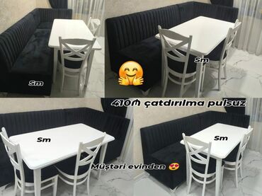Divan və kreslo dəstləri: Künc divan və masa desti yeni