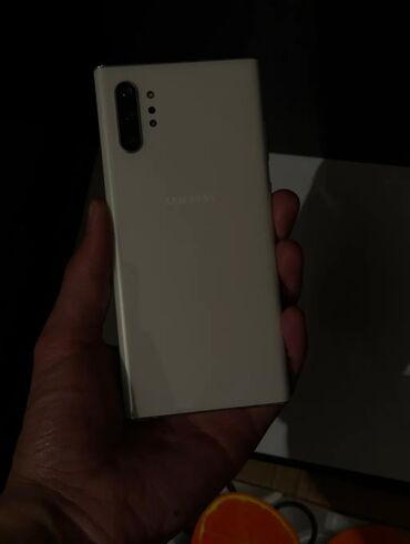 телефоны за 2000 сом: Samsung Note 10 Plus, Б/у, 256 ГБ, цвет - Белый, 1 SIM, 2 SIM