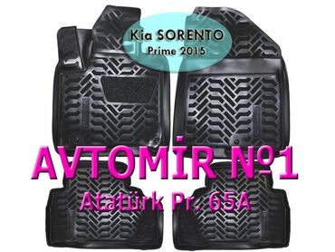 kia sorento aksesuar: Kia sorento prime 2015 ucun poliuretan ayaqaltilar 🚙🚒 ünvana və