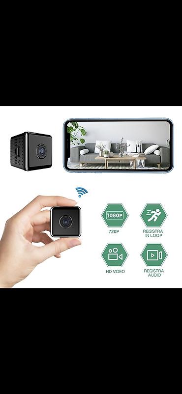 kamera tripot: Mini Wi‑Fi təhlükəsizlik kamerası - Ultra kompakt kub dizayn – ovuc — 1