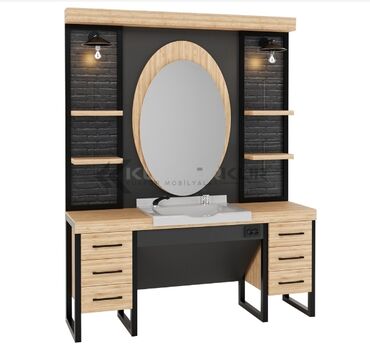 Salon masaları: Yeni, Saş kəsimi üçün masa, Güzgülü — 9