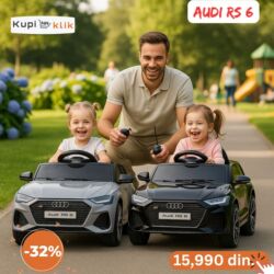 Dečiji električni automobili: Dečiji električni automobil Audi RS 6 - Model: licencirani Audi RS 6 na lalafo.rs — 2 Dečiji električni automobili: Dečiji električni automobil Audi RS 6 - Model: licencirani Audi RS 6 — 2