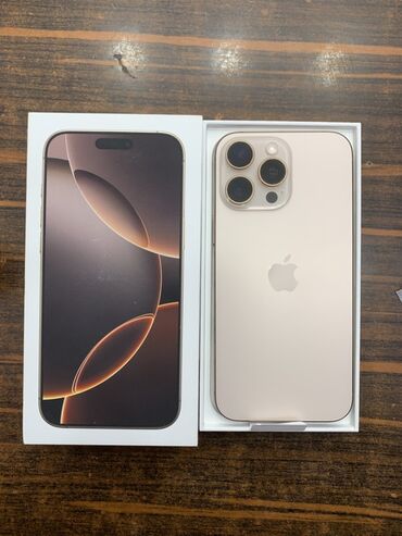 Apple iPhone: IPhone 16 Pro Max, 256 GB, Desert Titanium, Face ID — 1