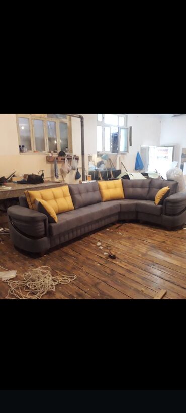 Sifarişlə divan dəstləri: Mebel istehsalı – dizayn və sifarişlə - Yumşaq mebel: klassik üçlü — 32