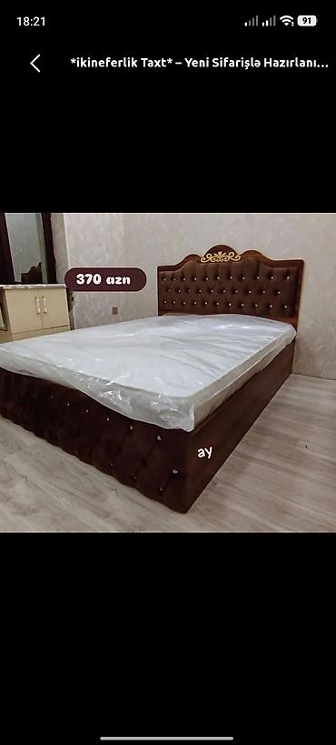qosa taxt: İkinəfərlik, Ödənişli matras, Siyirməsiz, Taxta — 1