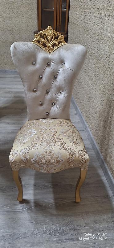 qonağ desti: Klassik üslubda 8 nəfərlik yemək dəsti - Dəst: oval formalı masa + 8 — 8