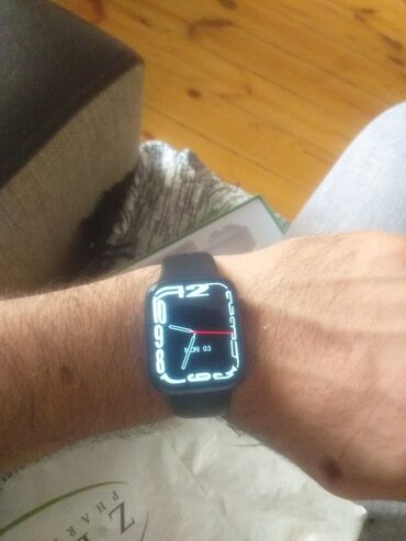 akılı saat: İşlənmiş, Smart saat, Apple, Sensor ekran, rəng - Qara