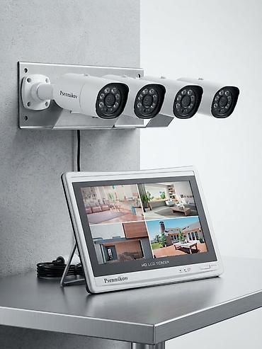 logitech 920: Комплект видеонаблюдения Psenmikow - 4 уличные цилиндрические камеры — 1