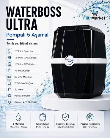 İçki texnikası: Waterboss Ultra Pompalı 5 Aşamalı su filtri satılır. Daxili nasosu — 1
