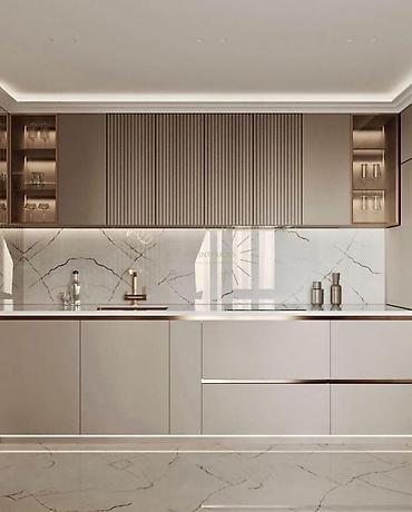 silver kitchen: Кухня от 18 000 сом/м² | 3D проект бесплатно Премиальная мебель от — 1