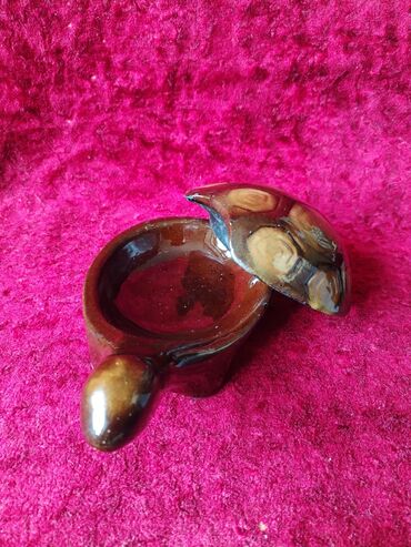 Digər kolleksiyalar: Keramika tısbağa fiquru – qapaqlı kiçik qab - Material: keramika — 4