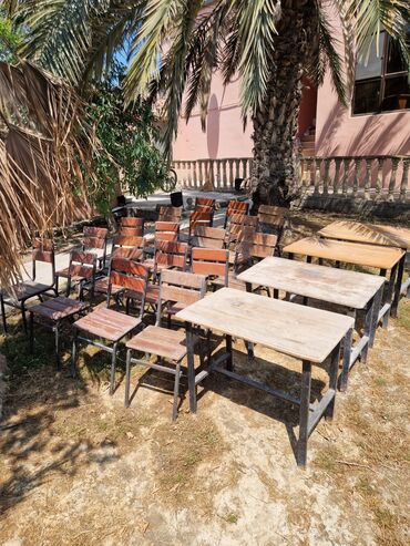 Sifarişlə mebel: Masa ev oturacaqlar 1 desti 90 azn satilir‼️8 destdir unvan mawtaga