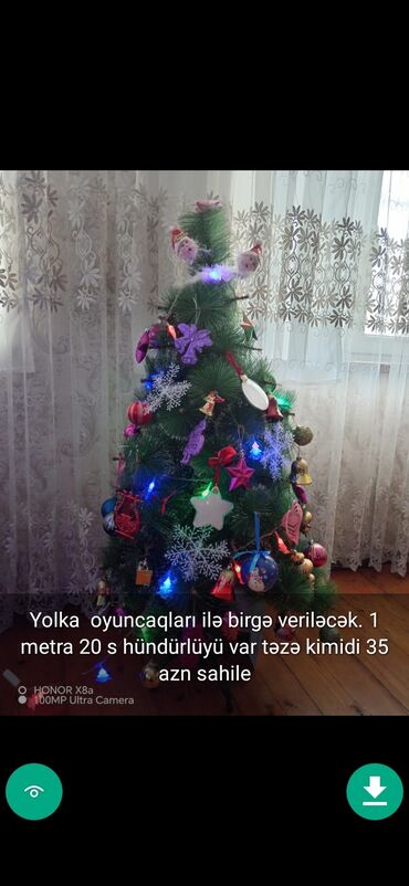 Yeni il ağacları: Yolkalar şaxda baba sekillerde qiymət məlumat qeyd olunub unvan Gence -da lalafo.az — 3 Yeni il ağacları: Yolkalar şaxda baba sekillerde qiymət məlumat qeyd olunub unvan Gence — 3
