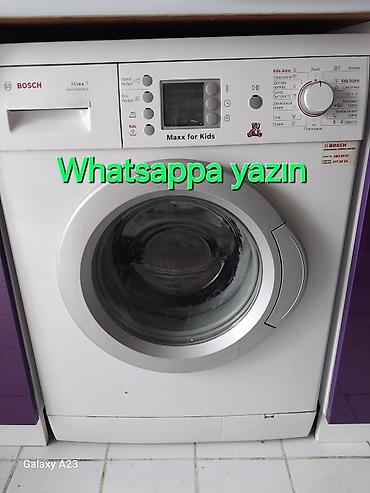 iphon 7: Paltaryuyan maşın Bosch, 7 kq, İşlənmiş, Avtomat, Qurutmasız, Kredit yoxdur, Ünvandan götürmə, Ödənişli çatdırılma — 5