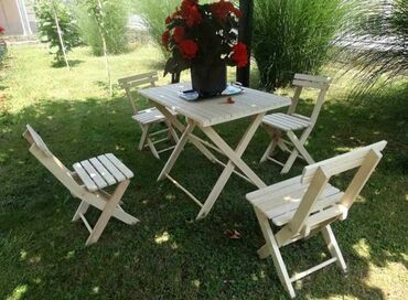 stolica za ljuljanje za terasu: Garden set, Wood, New