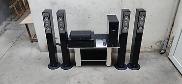 тв бокс в баку: 5.1 ev kinoteatrı akustika dəsti + AV resiver Komplekt: - 4 ədəd — 9
