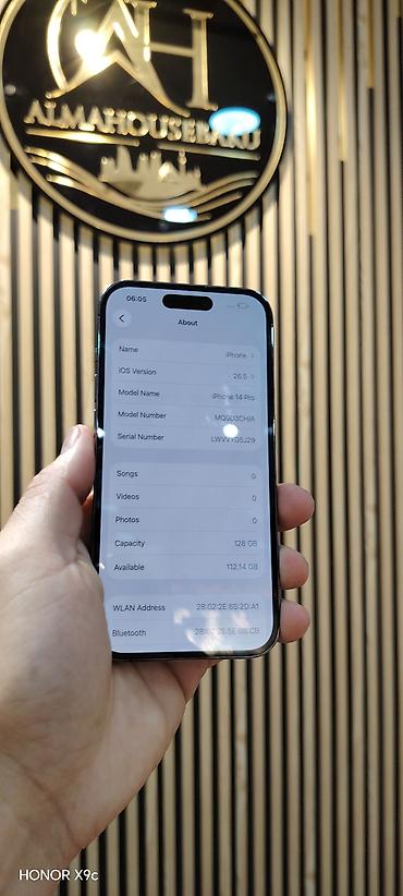 pro controller: IPhone 14 Pro, 128 GB, Deep Purple, Zəmanət, Simsiz şarj, Face ID — 2