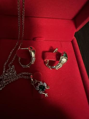 Серебряные наборы украшений: Набор украшений, Унисекс, Б/у — 1