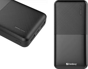 Eksterne baterije: Powerbank 320-42 Sandberg, 20000mAh, USB, Micro USB, USB Type C, crni — 1