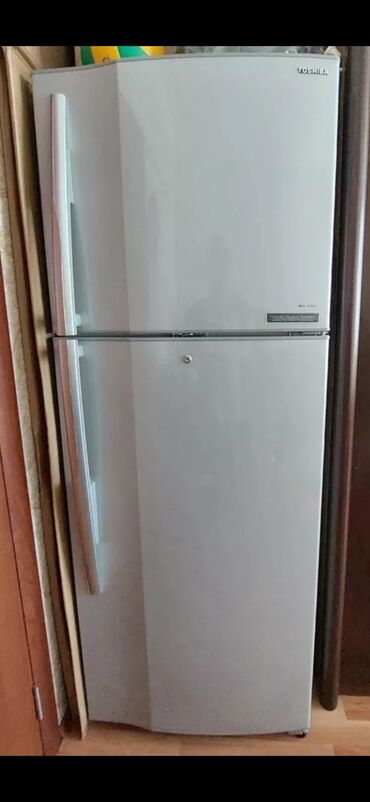 javel холодильник: Б/у 3 двери Toshiba Холодильник Продажа, цвет - Серый, С колесиками
