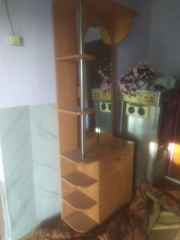 standing mirror: Прихожая-стойка с зеркалом и тумбой - Компоновка: вертикальный модуль — 1