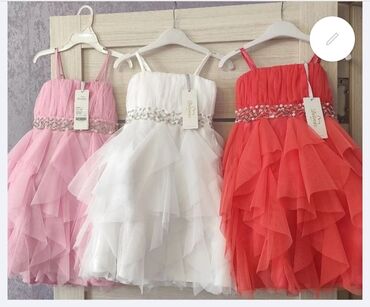 платье шелковое: Детское платье, цвет - Розовый, Новый