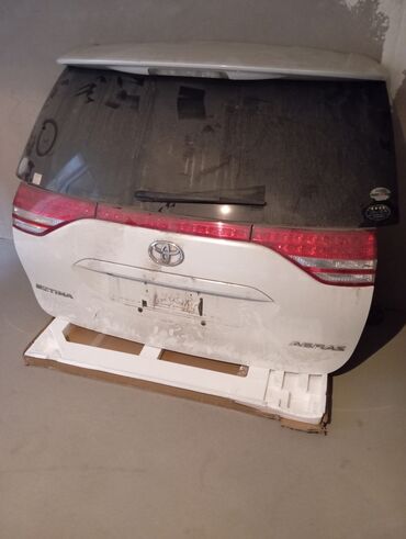 кузов эстима: Крышка багажника Toyota 2008 г., Б/у, цвет - Белый,Оригинал