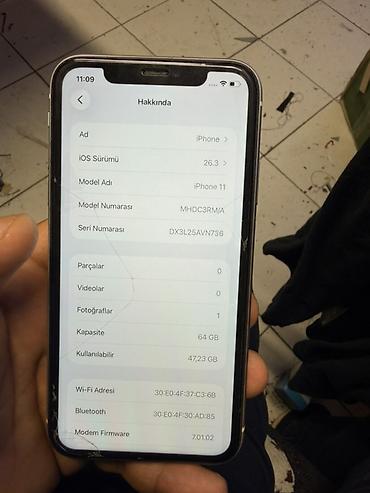 iphone zaretka: IPhone 11, 64 GB, Ağ, Face ID — 2